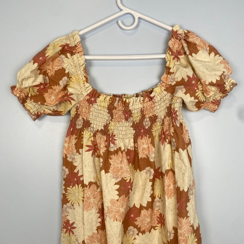 Faherty Ramona Dress Small‎ S Warm Jicaro Island
100% Cotton Puff Sleeve Floral - Picture 4 of 7